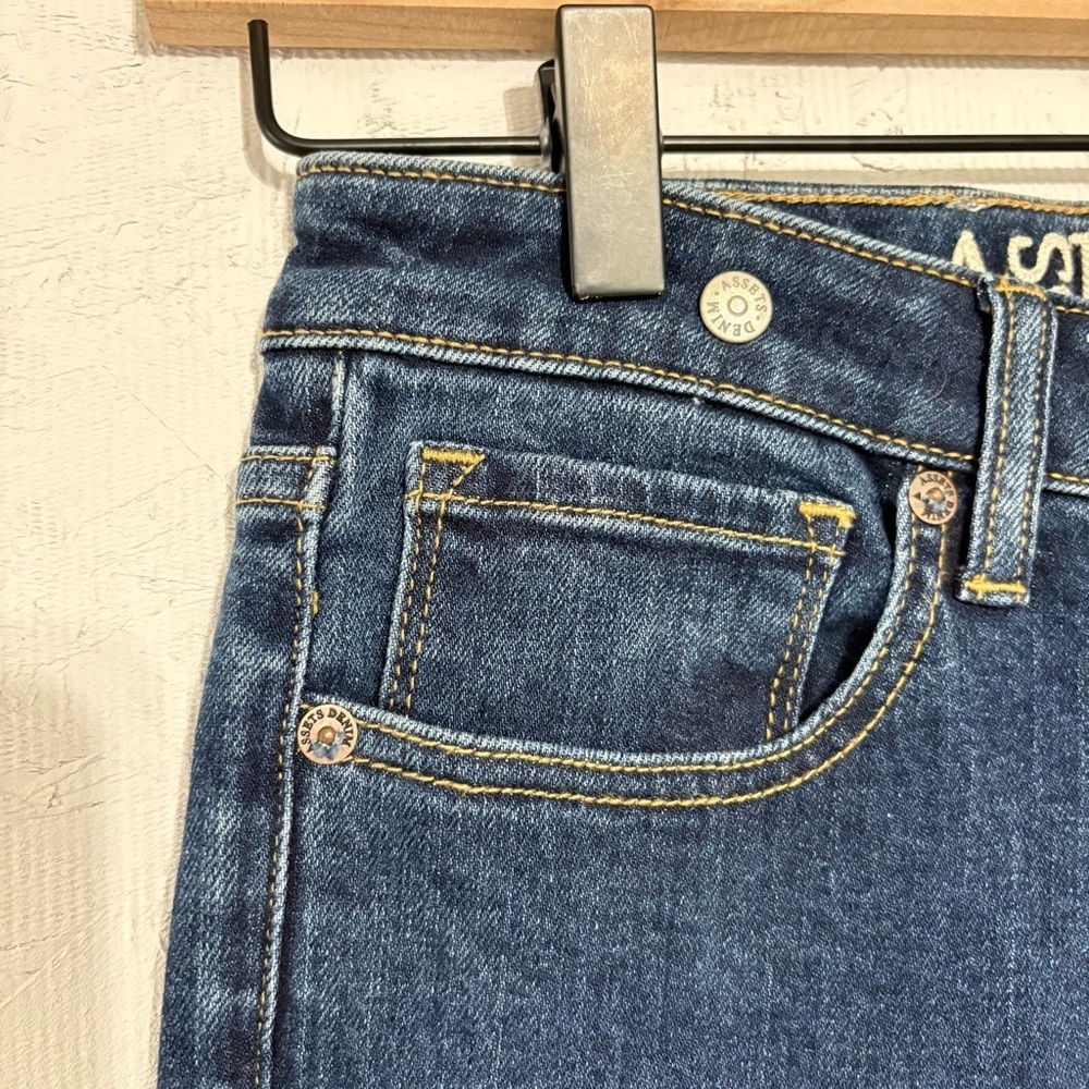 SPANX Assets Denim Classic Dark Wash Blue Jeans Skinny High Rise Sz 29 Slimming - Picture 4 of 10
